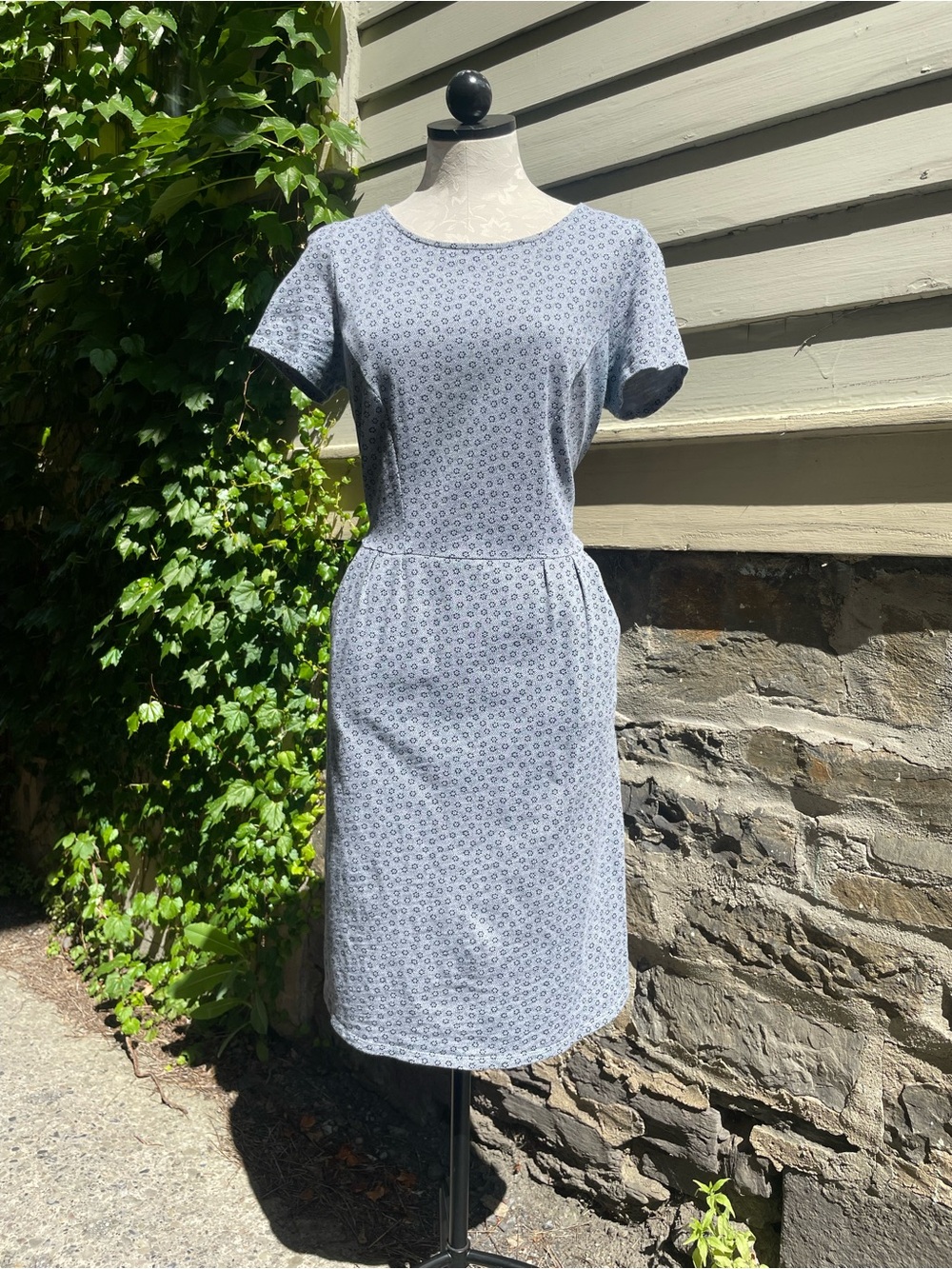 Boden Light Blue Floral Midi Dress
